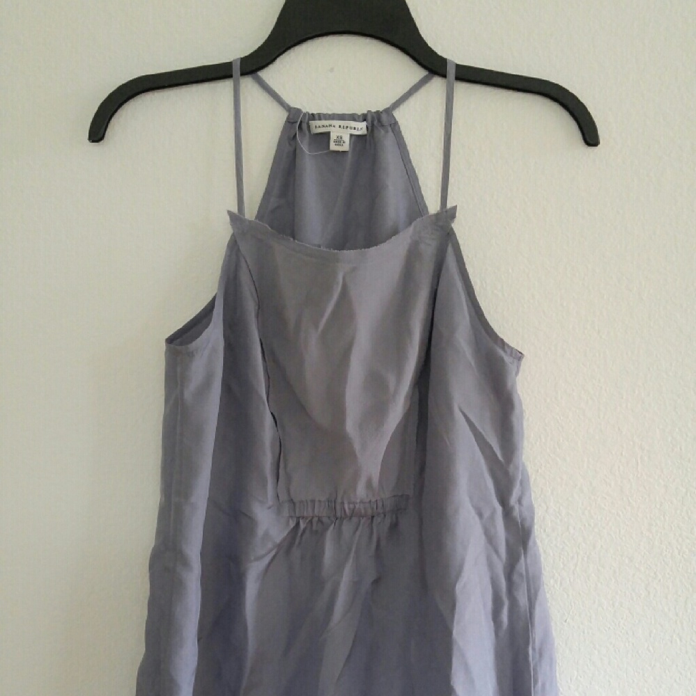 Banana Republic Lavender Silk Bib Tank